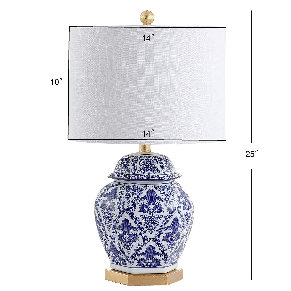 JONATHAN Y brass base detail adds a luxurious gold touch.