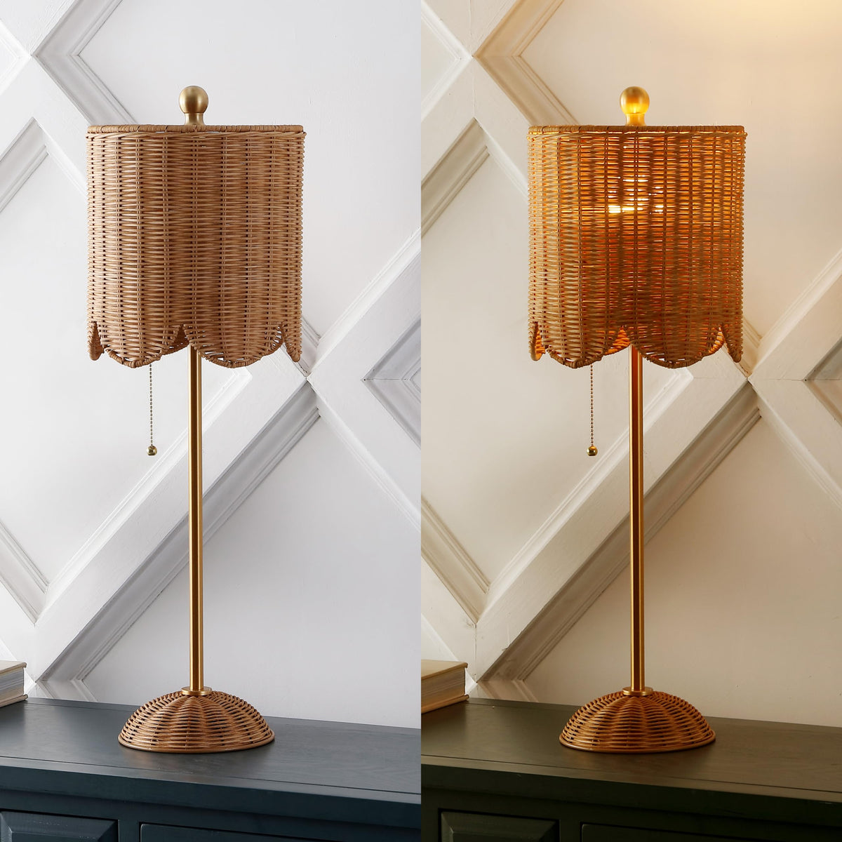 JONATHAN Y ball finial adds vintage charm.