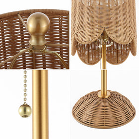 JONATHAN Y silk-wrapped cord adds premium detail.
