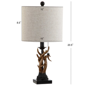JONATHAN Y clear cord and resin finial deliver a clean farmhouse look.