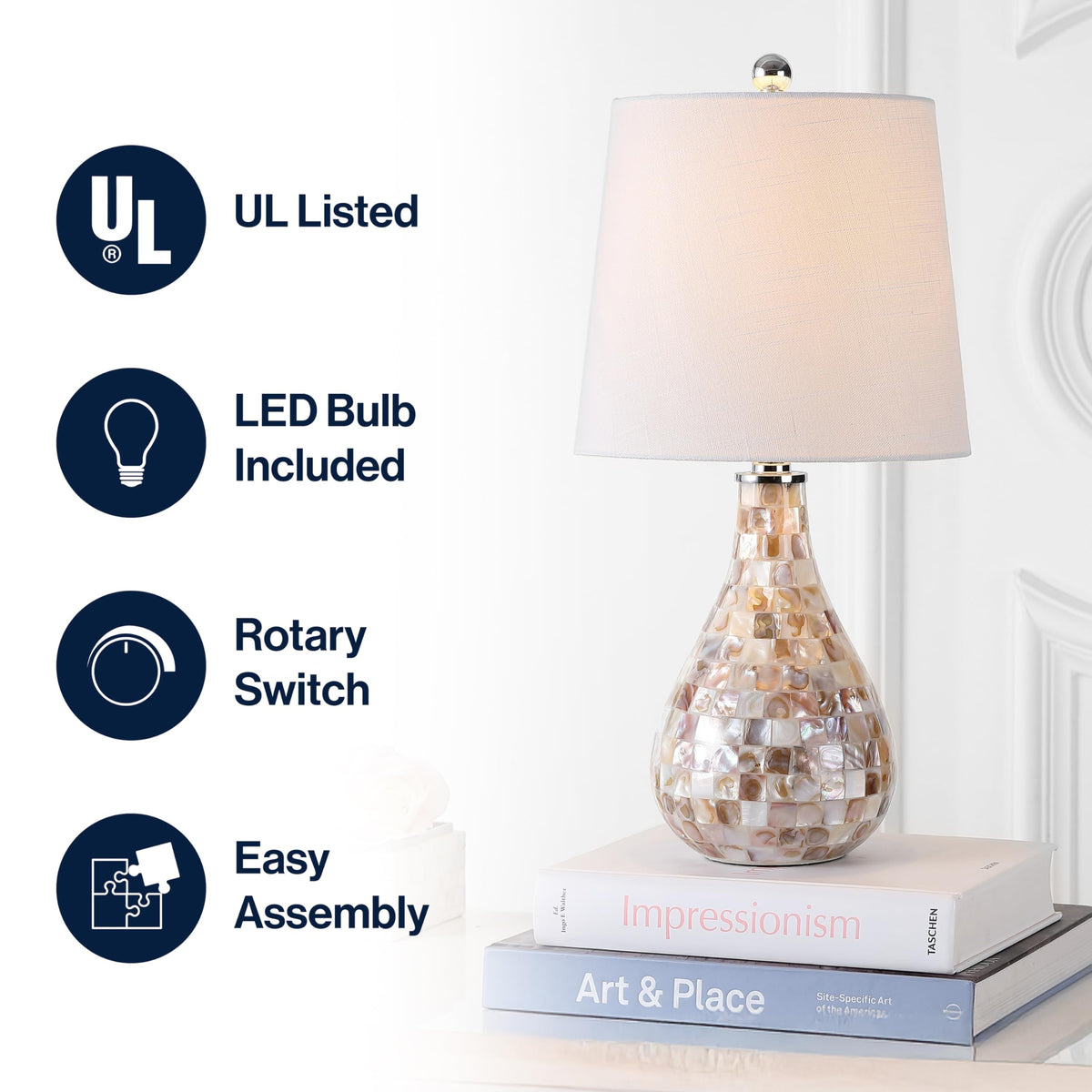 JONATHAN Y led-bulbs-included ensure energy-efficient illumination.