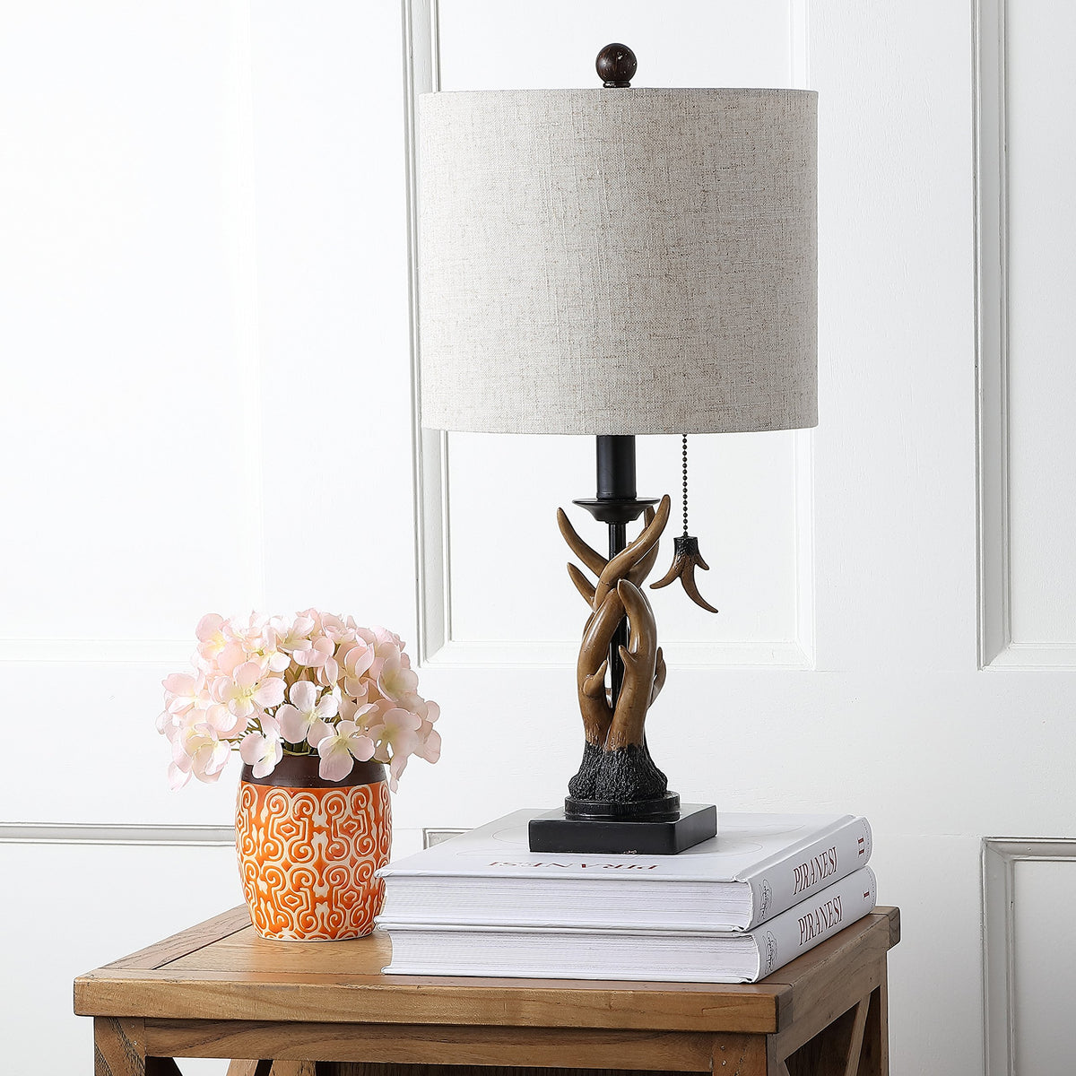 JONATHAN Y LED bulbs included for immediate, easy illumination.