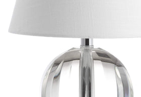 JONATHAN Y living room glam lamp adds subtle sophistication.