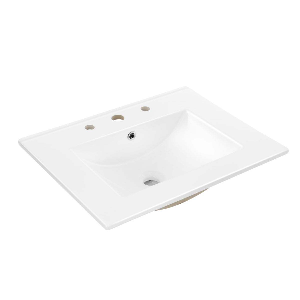 JONATHAN Y SNK1001A basin front view shows clean lines for a timeless bathroom