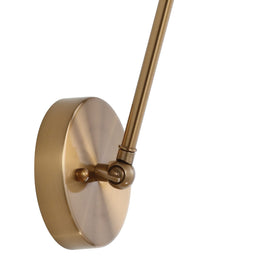 Jonathan Y swing-arm design ideal over art or vanity mirrors.