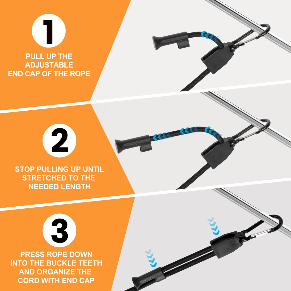 Joneaz-8-pack-bungee-set is ideal for roof racks and trailers