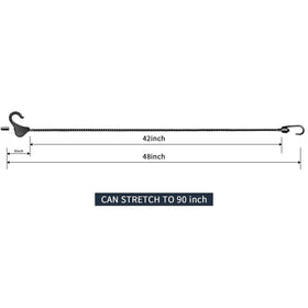 Joneaz adjustable bungee cords extended length for larger securing tasks.