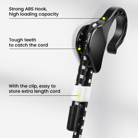 Joneaz bungee cords UV-resistant fiber for outdoor use.