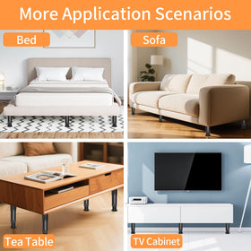 Jonkehai adjustable bed legs set includes screws for quick setup
