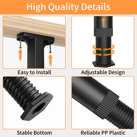 Jonkehai wide 2.33-inch anti-slip base reduces wobble and protects floors.