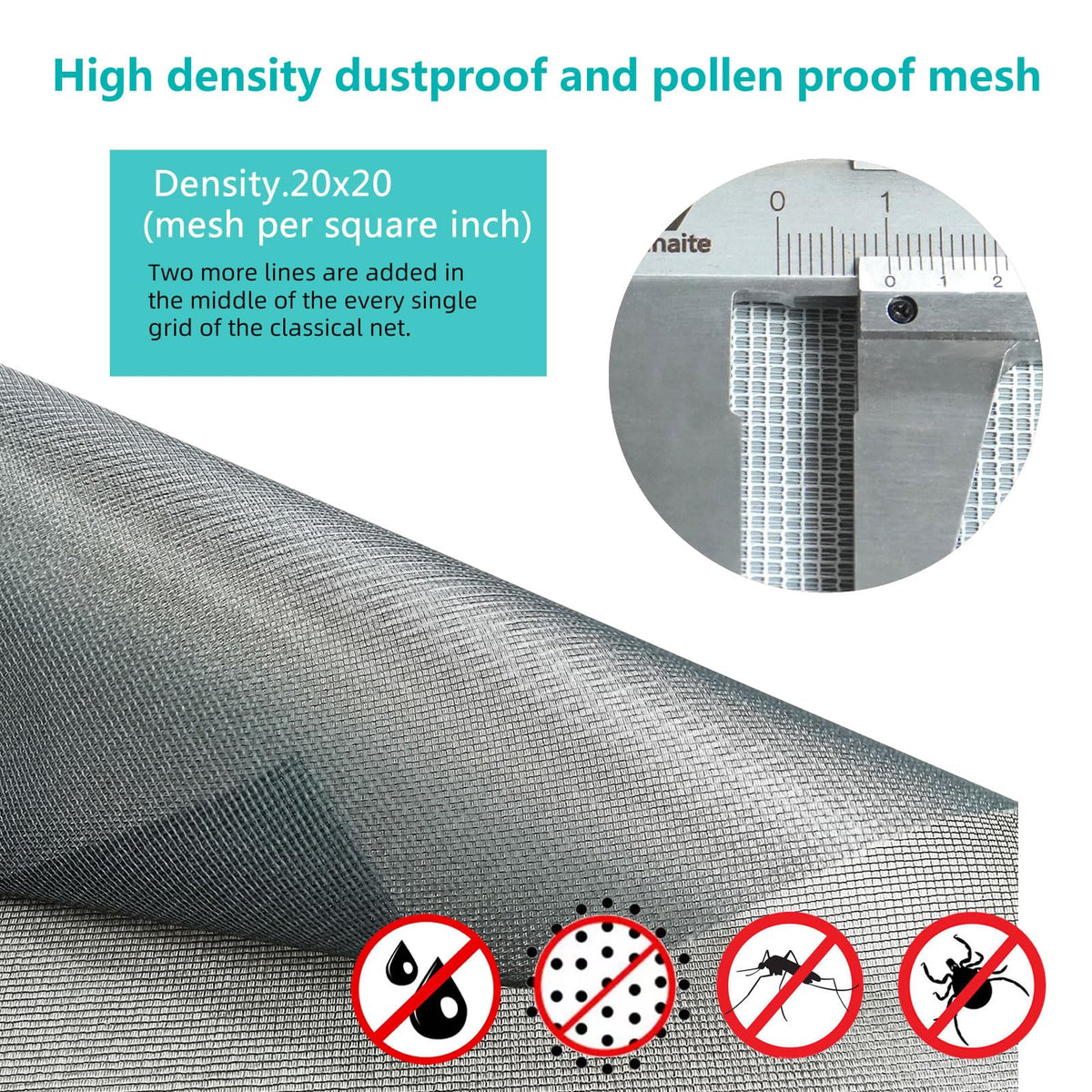 JOOFAN midgrid reinforcement mesh close-up showing sturdy threads.