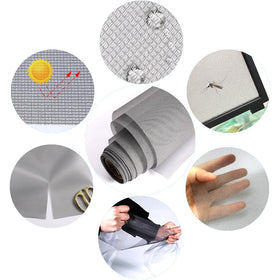 JOOFAN replacement mesh for doors and windows, suitable for various frames.