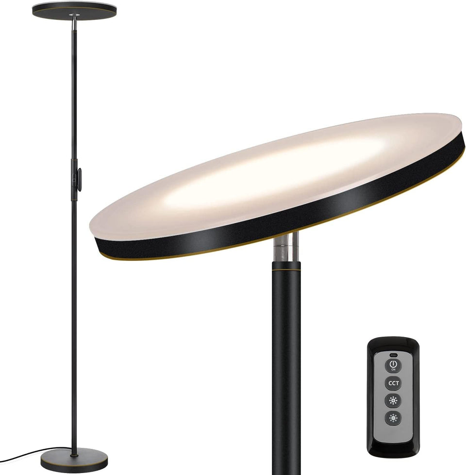 JOOFO floor lamp with heavy base for stable setup in any room.