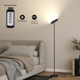 JOOFO floor lamp stands 69 inches tall to reach seating areas.