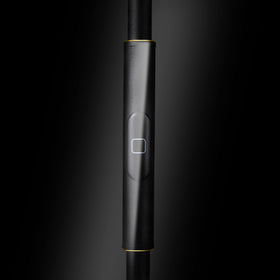 JOOFO torchiere tilts 350 degrees for adaptable lighting.
