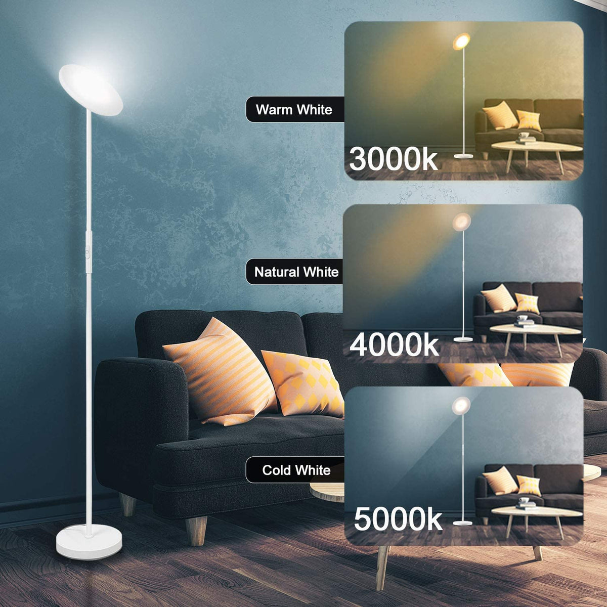 JOOFO floor lamp touch control panel for quick brightness tuning.