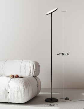 JOOFO LED floor lamp upward-lighting provides gentle ambient glow