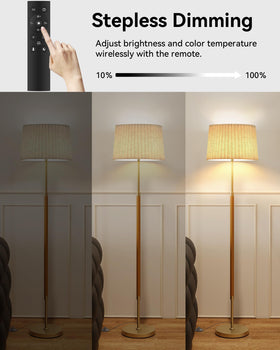 JOOFO wood shade diffusion creates soft, comfortable lighting.