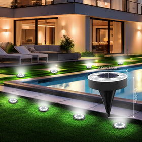 Joomer solar ground lights with automatic dusk-to-dawn operation