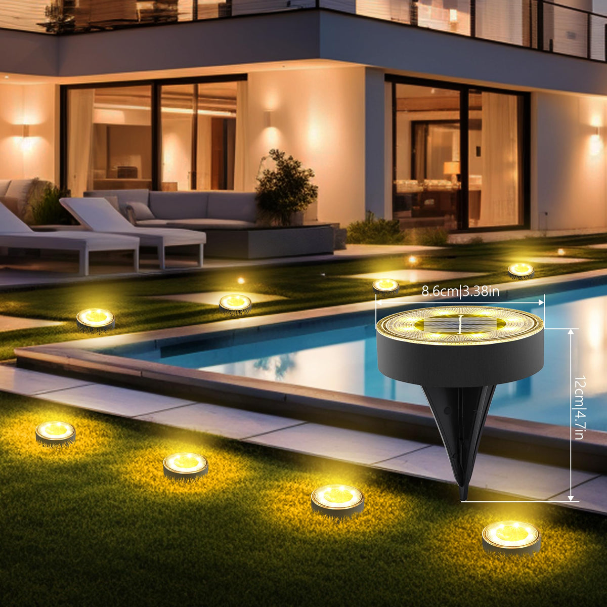 Joomer Solar Ground Lights installation process without wires