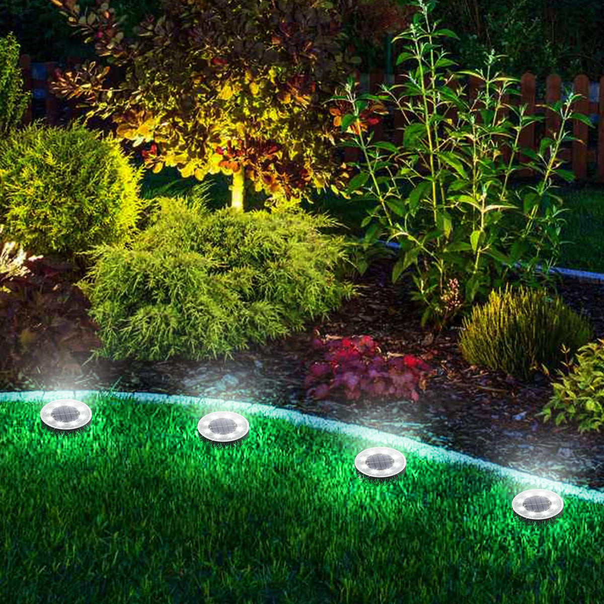 Joomer solar lights enhance yards with subtle landscape glow