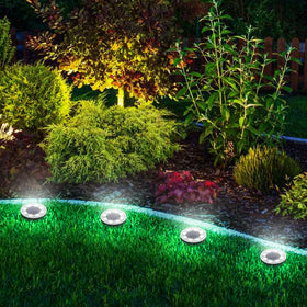 Joomer solar lights enhance yards with subtle landscape glow
