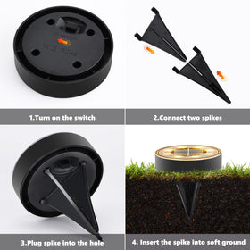 Joomer disc-shaped in-ground lights blend with garden edges