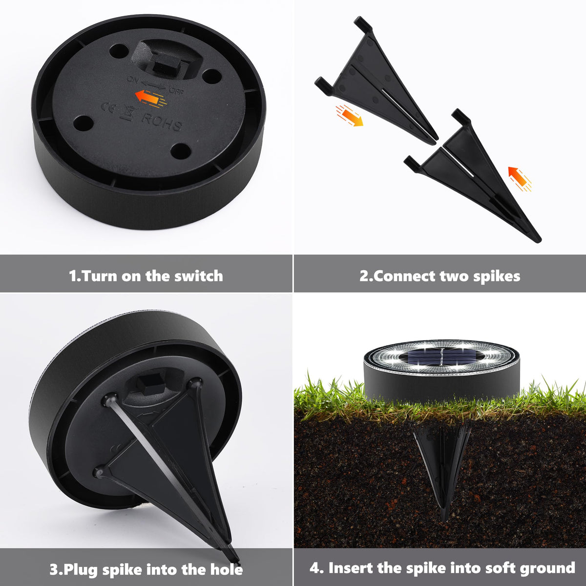Joomer disc lights ideal for garden pathways and patios