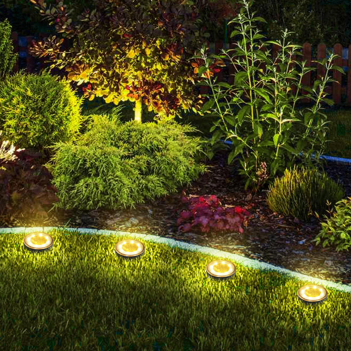 Joomer 16-pack outdoor solar lighting boosts landscape visibility