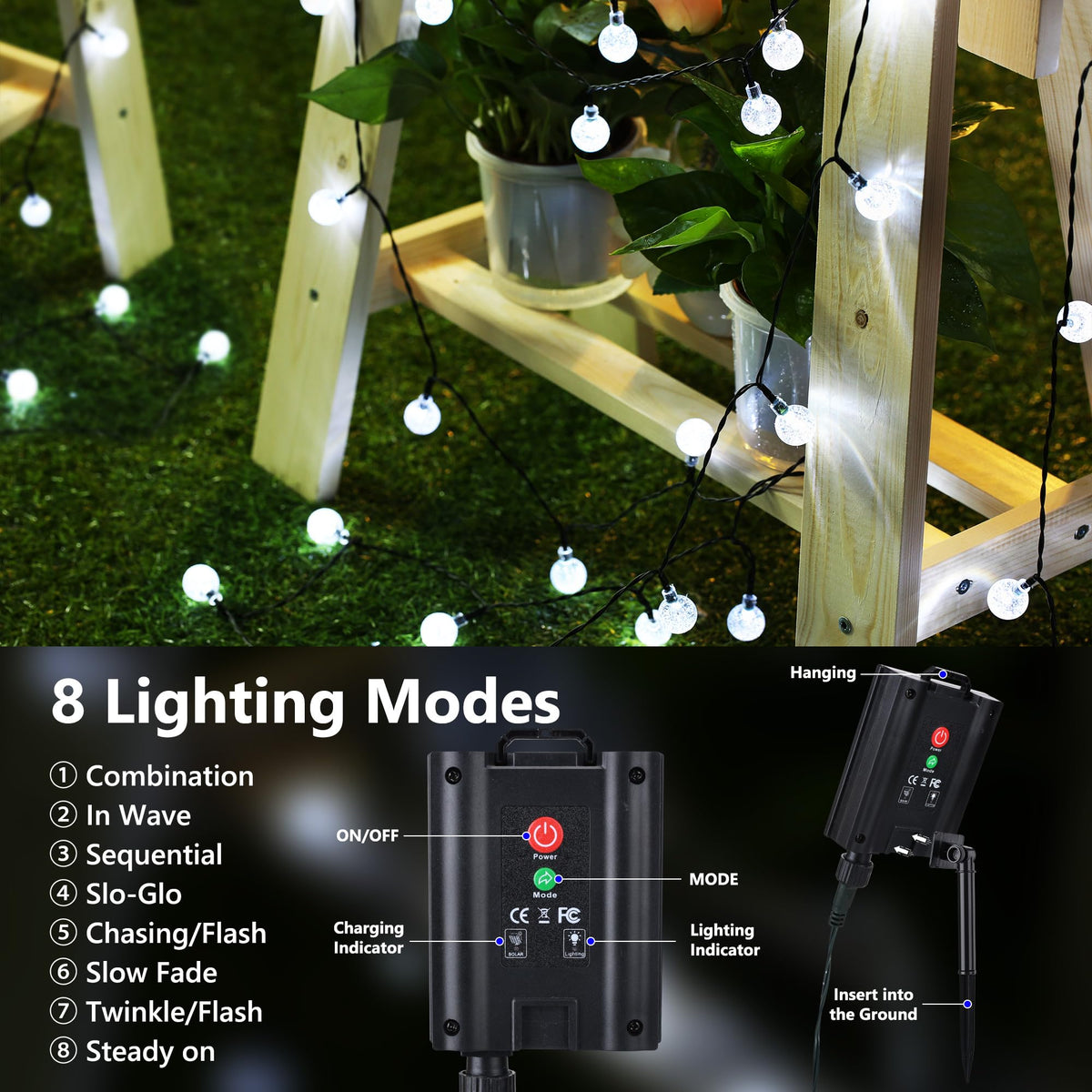 IP65 waterproof design for all-weather outdoor use