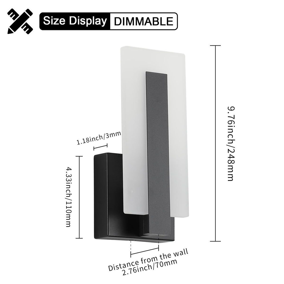 Joosenhouse two-pack wall sconces mounted for symmetry