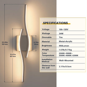 Joossnwell diffusered vanity light with durable metal frame