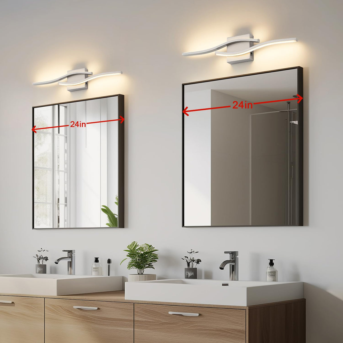 Joossnwell vanity light suited for dressing tables and cabinets