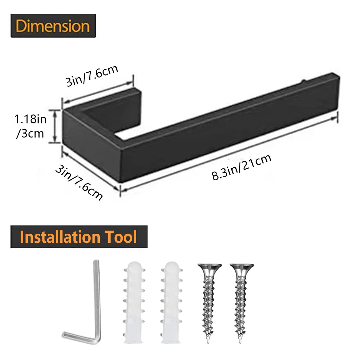 JOPOFI hardware included for easy installation and quick setup