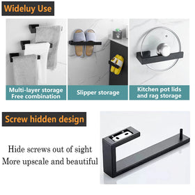 JOPOFI square base design provides secure support for a matte black mount