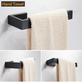 JOPOFI stainless steel towel holder wall mount closeup showing rustproof SUS304 construction