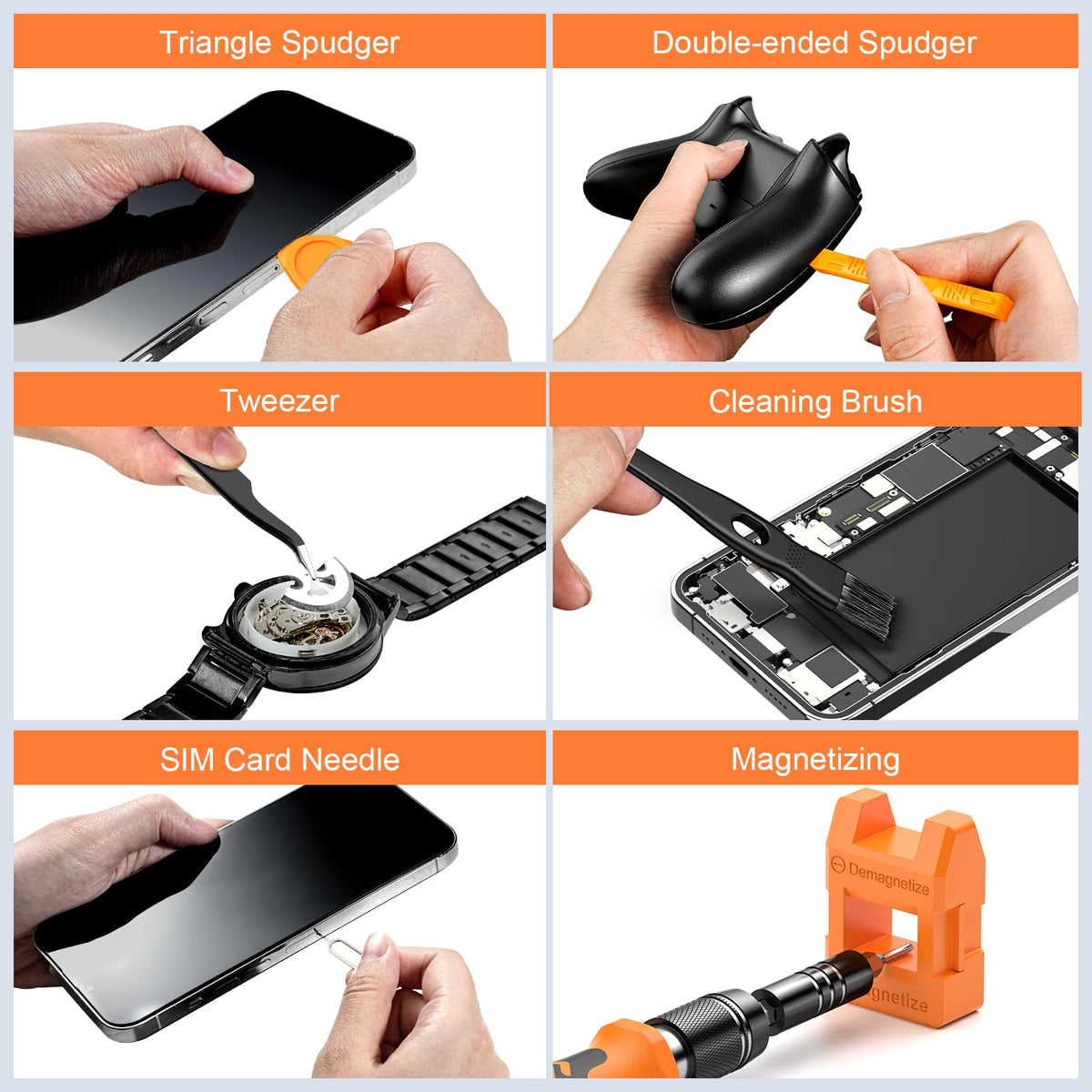 Removable magnetizer from JOREST adjusts magnetic strength for handling bits.