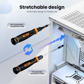 Flexible shaft enables multi-angle disassembly of devices.