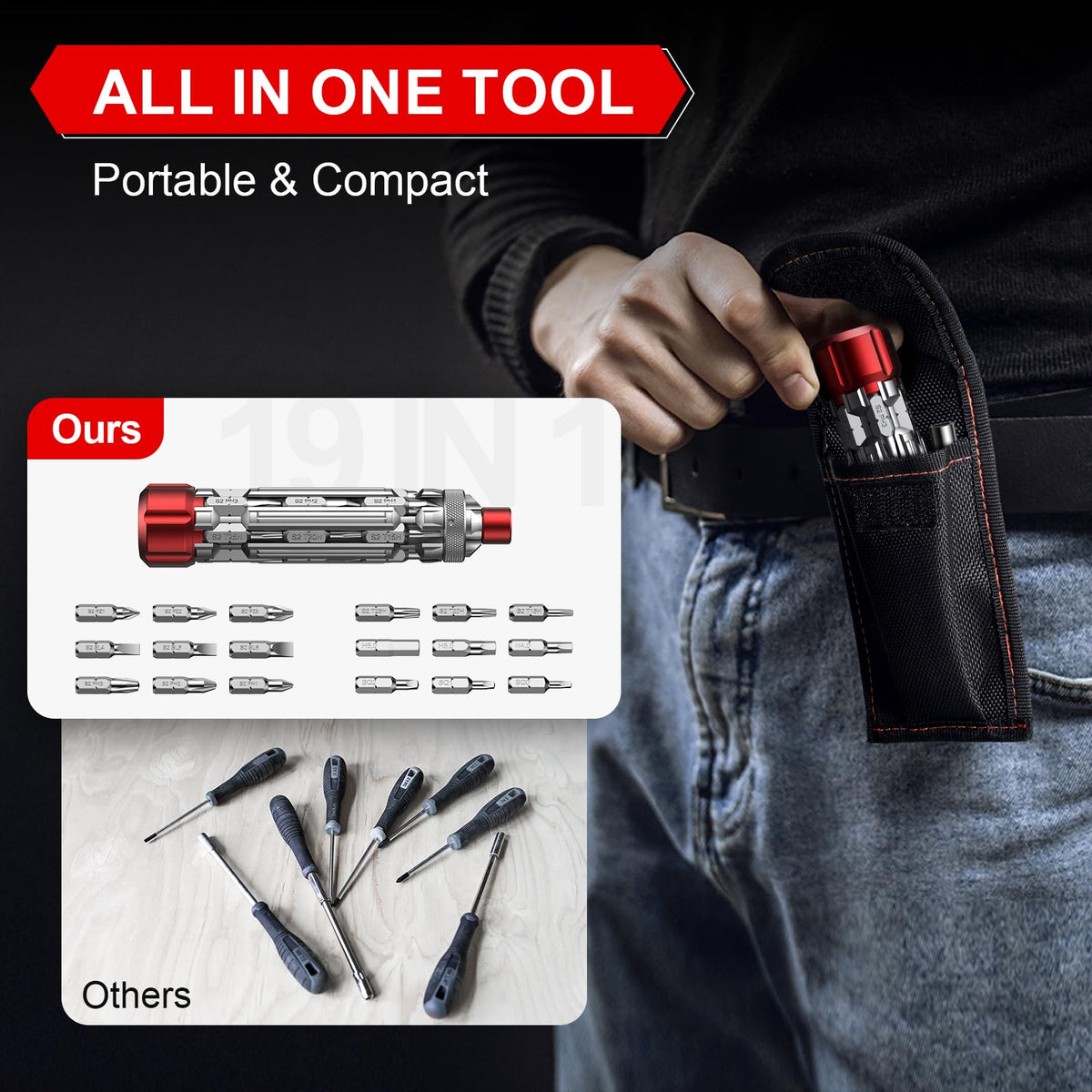 JOREST 1/4 nut driver for small hardware tasks and quick fixes.