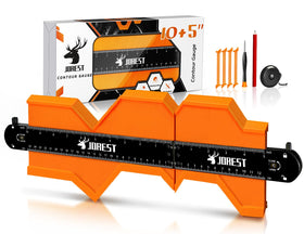 JOREST contour gauge in assembled view shows 5–15 inch versatility for large profiles.