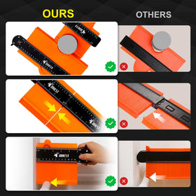 JOREST contour gauge lock screw ensures copied shapes stay secure.