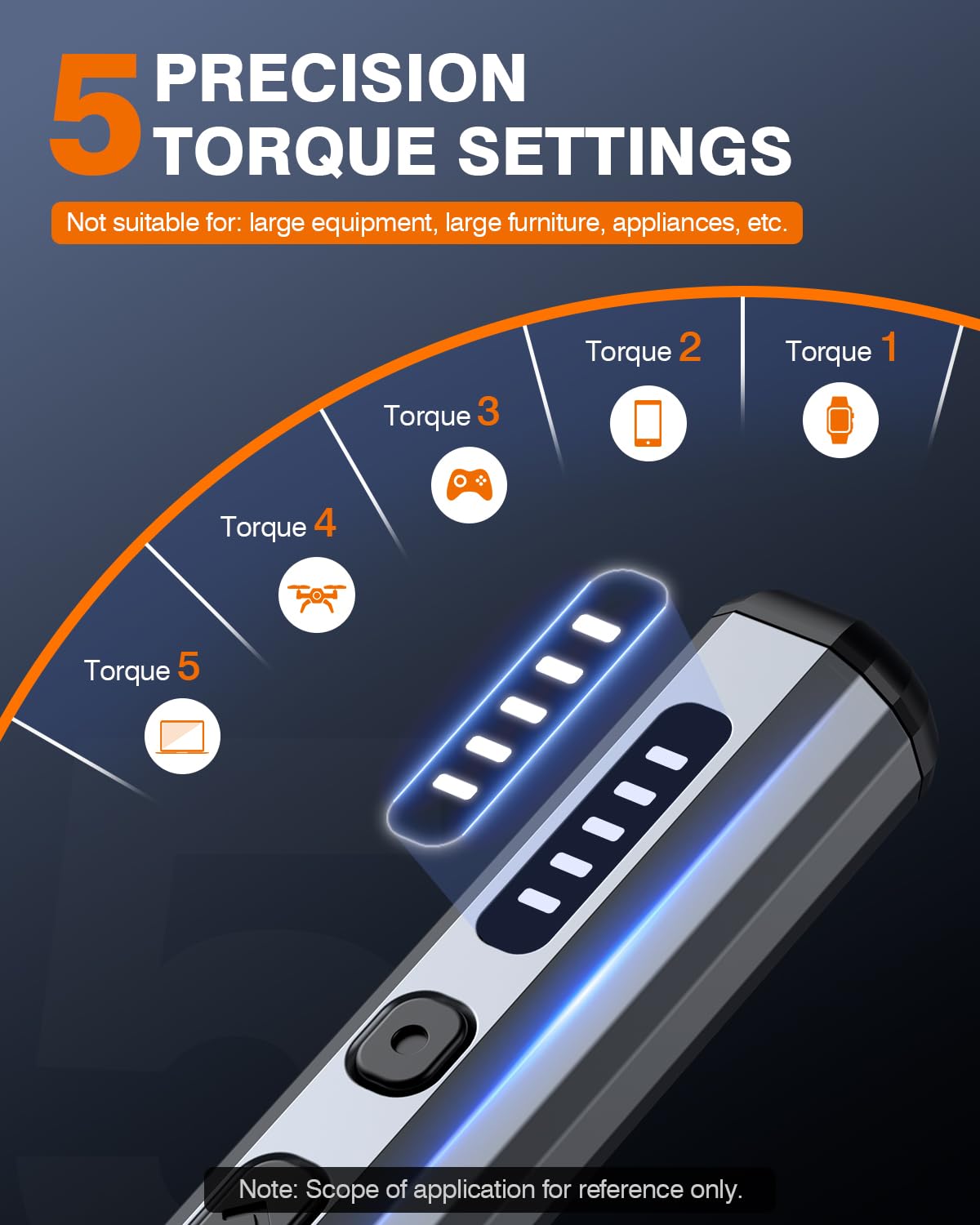 JOREST Mini Electric Screwdriver LED lights illuminate the work area for precise screws