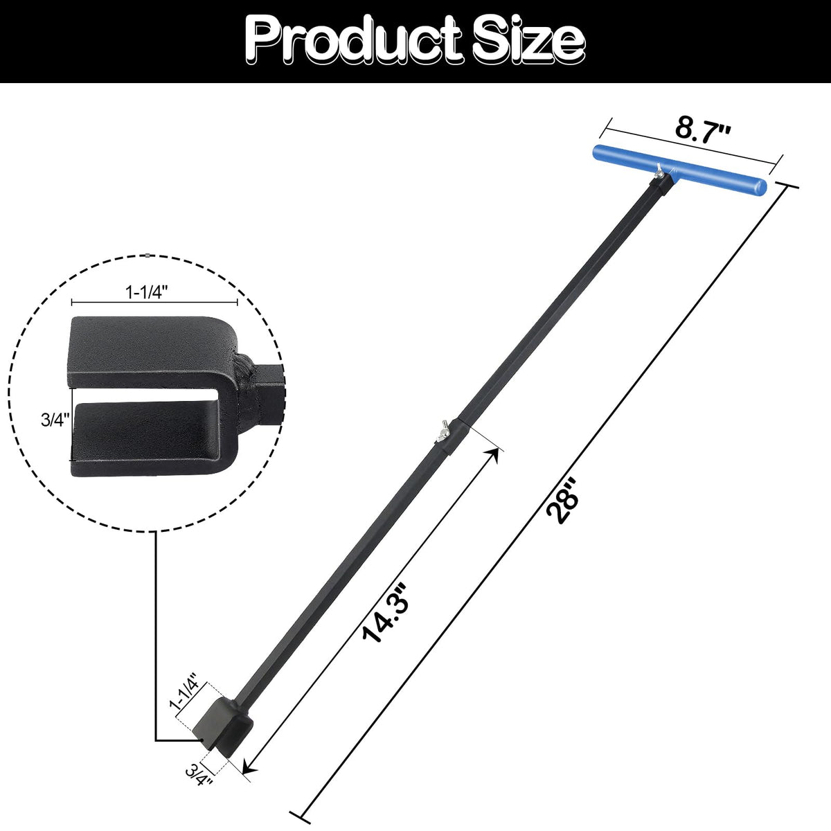 JORETLE 4 way multifunctional key with seal tape included for quick setups