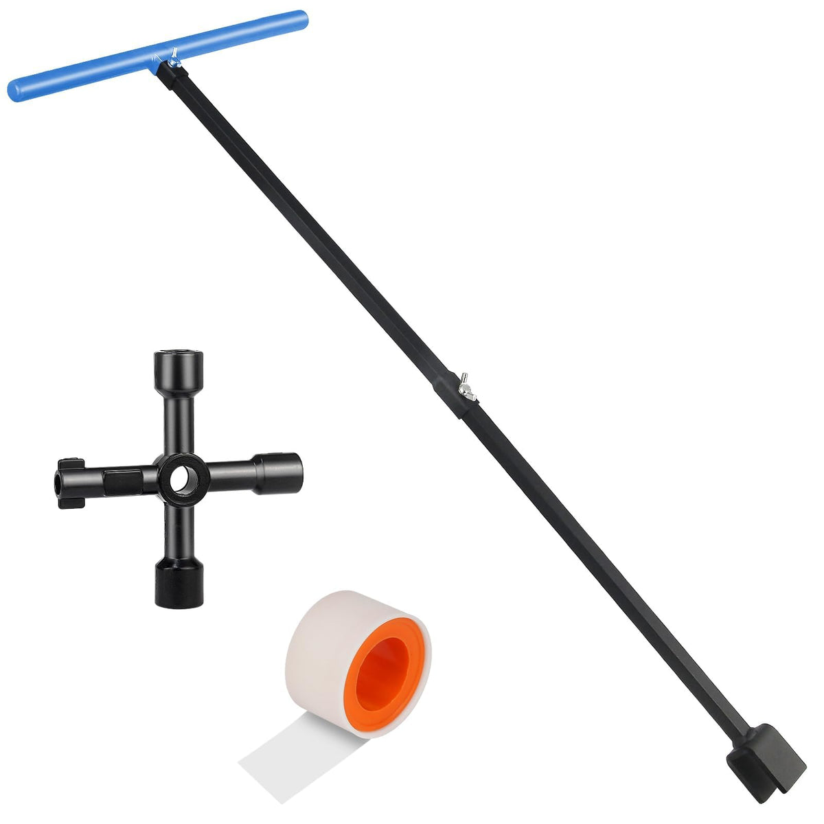 JORETLE water meter key with adjustable length for versatile valve access