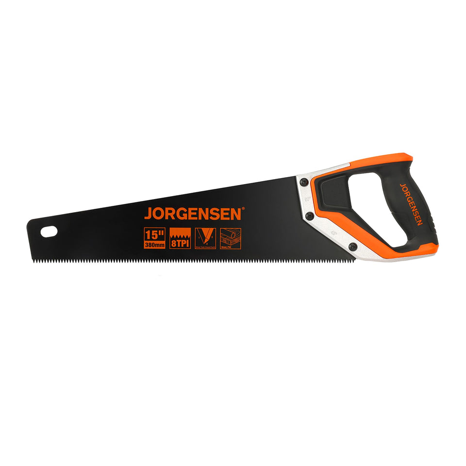 Jorgensen 15in hand saw blade for fast, precise wood cuts with SK5 steel.