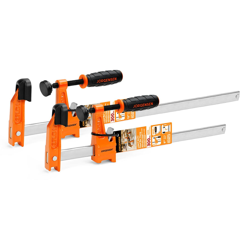 Jorgensen 8-inch bar clamp with sliding head for fast glue-ups