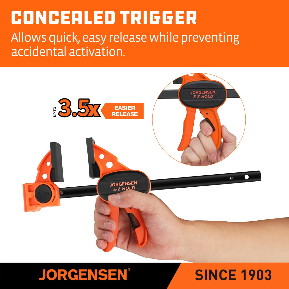 Jorgensen 200 lbs capacity clamps sturdy holds for quick fixtures.