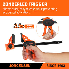 Jorgensen 200 lbs capacity clamps sturdy holds for quick fixtures.