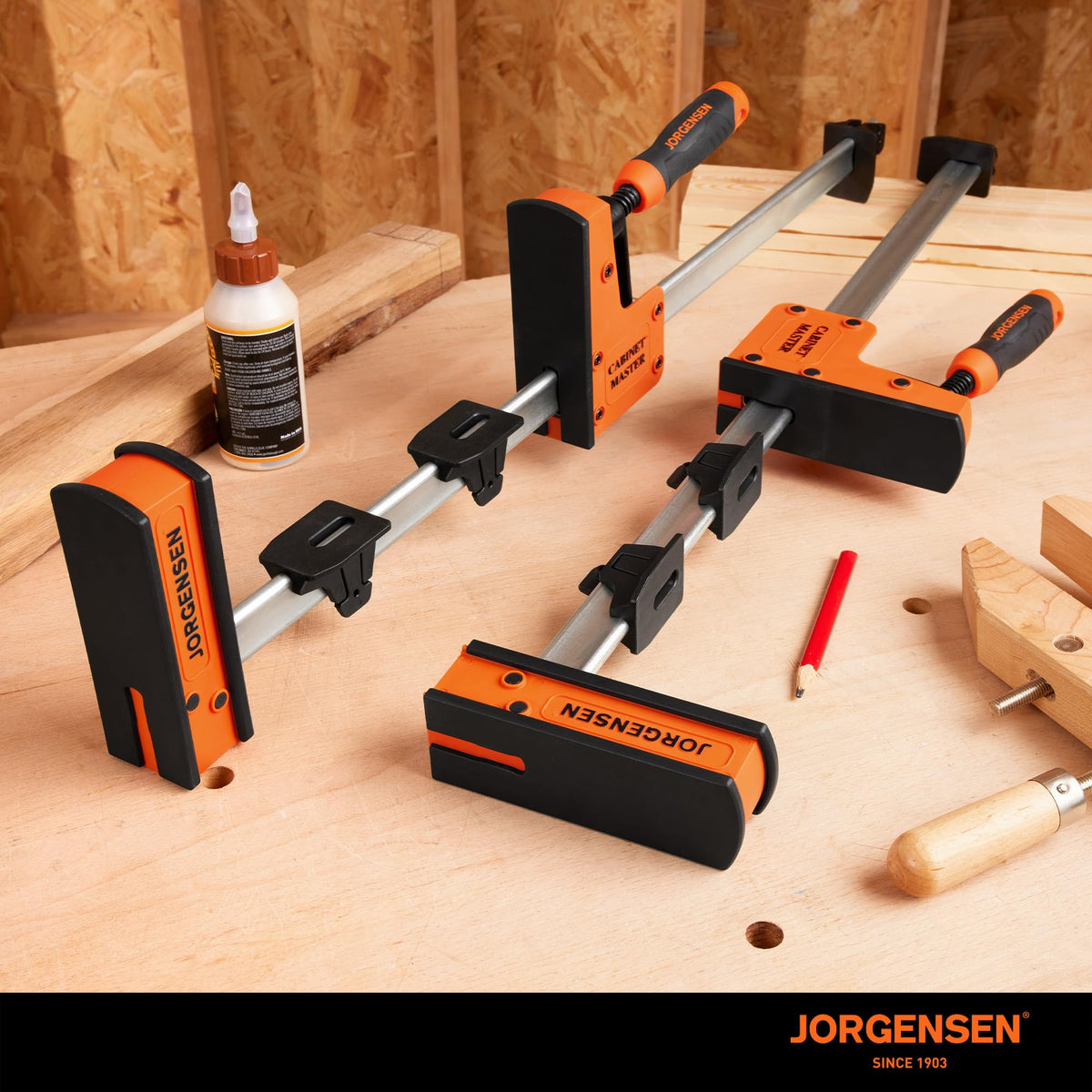 Jorgensen replacement jaw pads protect workpieces and improve glue resistance