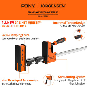 Jorgensen clamp quick-release handle for fast adjustments during assembly